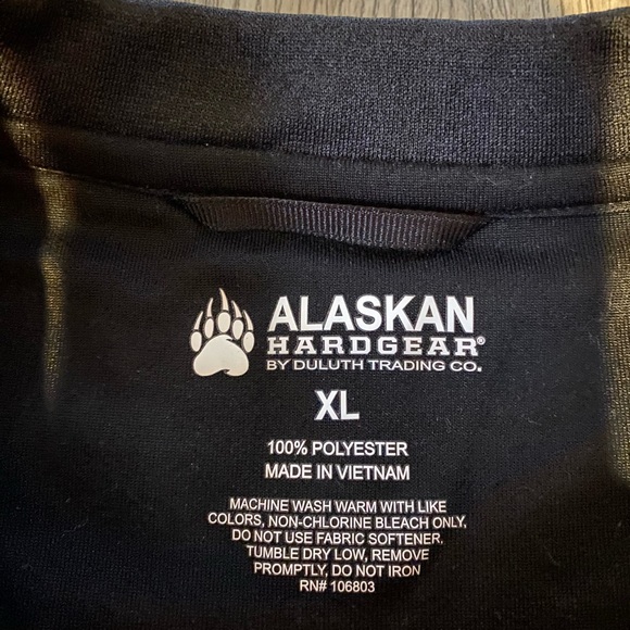 Alaskan Hardgear Mens Pullover Size Extra Large Black Sweatshirt Outdoors - Picture 8 of 8